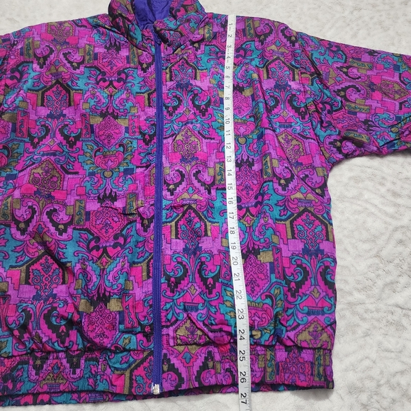 Vintage 90's Lavon windbreaker Track Suit Set Jacket and Pant Size M Retro - Picture 9 of 14